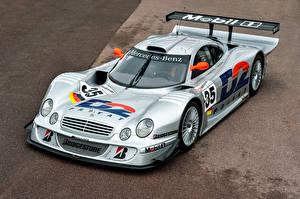 Фотография Mercedes-Benz Серебристый 1997 AMG CLK-Class GTR Racing автомобиль