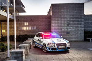 Картинка Audi Полицейские Универсал 2015 RS 4 Avant Police Автомобили