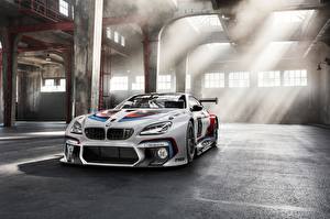 Фотографии BMW Белые Лучи света M6 GT3 Competition Edition авто