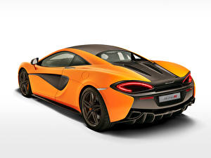 Фотографии McLaren Оранжевые Сзади 2015 570S Coupe Автомобили