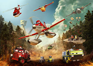 Обои для рабочего стола Самолеты Planes: Fire and Rescue Мультфильмы