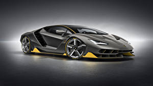 Фотография Lamborghini Серые Centenario Автомобили