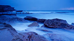 Фотографии Австралия Море Берег Сидней Maroubra Природа