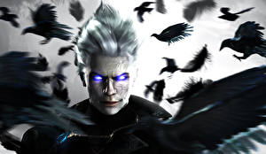 Картинка Devil May Cry Ворона Смотрит Vergil, Capcom 3D_Графика