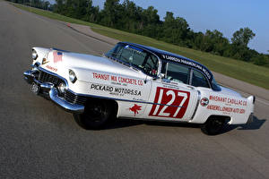 Фото Кадиллак Винтаж Стайлинг Белых 1954 Sixty-Two La Carrera Panamericana Race Car машина