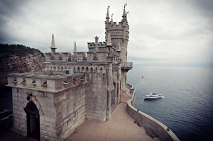 Картинка Россия Крым Замок Castle Swallow's Nest Города