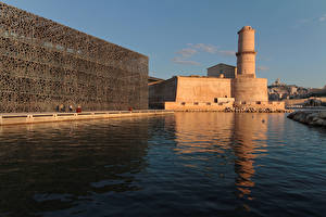 Фотография Франция Крепость Речка Марсель Fort Saint-Jean