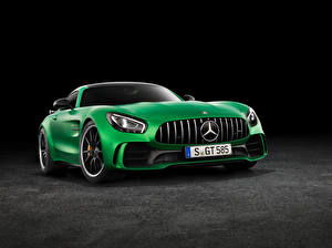 Картинка Мерседес бенц Зеленая 2016 AMG GT R (C190) Автомобили