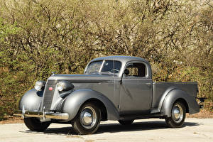 Фото Винтаж Серый 1937 Studebaker Model J5 Coupe-Express авто