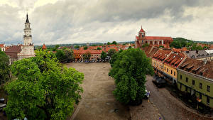 Фотография Литва Здания Улиц Улица Kaunas old town Города