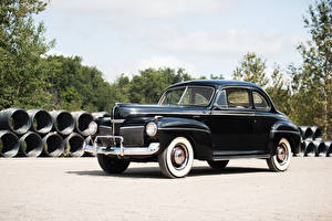 Обои Старинные Черная Металлик 1941 Mercury Eight Coupe Автомобили