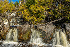 Обои Штаты Водопады Калифорния San Juan Ridge Creek Природа