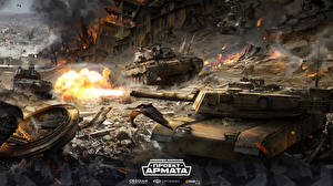 Фото Armored Warfare Танк Выстрел