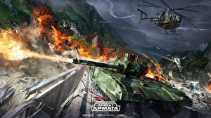 Фотография Armored Warfare Танк Выстрел