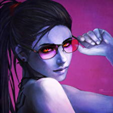 Фотография Overwatch Очках Лица Widowmaker, Amélie Lacroix компьютерная игра