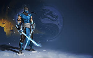 Картинка Воители Mortal Kombat Меч Sub-Zero Игры