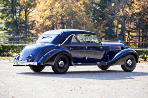 Картинка Maybach Винтаж Металлик Синие 1938-41 SW38 Cabriolet автомобиль