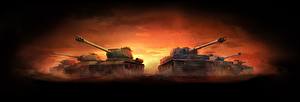 Фотографии Танк World of Tanks Русские Немецкий