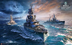 Фотография World Of Warship Корабль Американские Battleship Arizona компьютерная игра