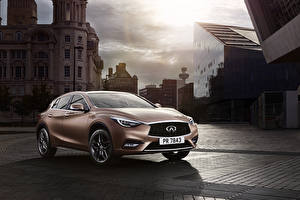 Обои для рабочего стола Infiniti Коричневый Кроссовер Q30 Автомобили