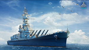 Фотография World Of Warship Корабли Американские Alabama Игры