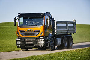 Картинки IVECO Грузовики 2017 Stralis X-WAY 460 6×4 Tipper Автомобили