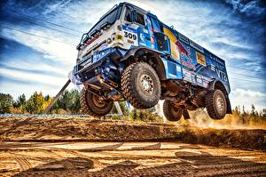 Картинки Грузовики KAMAZ HDR 309 SilkWay Dakar Автомобили