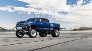 Обои Додж Пикап кузов Синяя Ram 3500