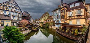 Фото Франция Дома Водный канал Colmar